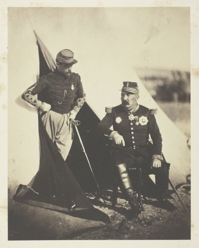 Generál Bosquet a kapitán Dampière od Roger Fenton