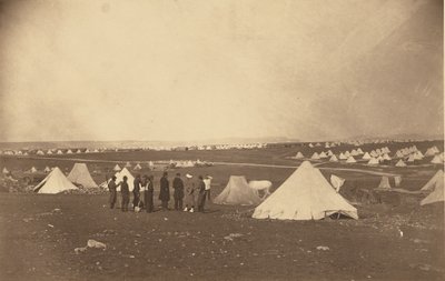 Generál Bosquets Quarters při pohledu směrem k farmě Mackenzie. od Roger Fenton