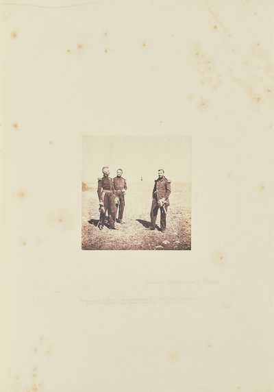 Generál Labousiniere a generál Bevret. od Roger Fenton