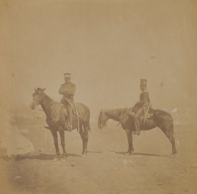 Generál sir John Pennefather a sanitář, 1855 od Roger Fenton