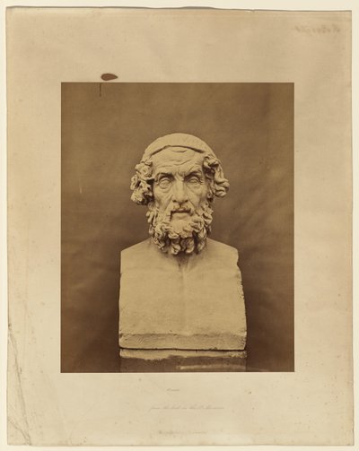 Homér podle busty v Britském muzeu od Roger Fenton