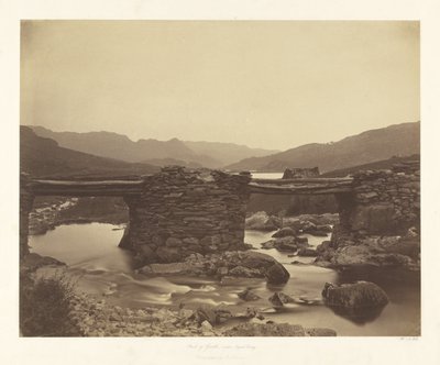 Pont-y-Garth poblíž Capel Curig od Roger Fenton