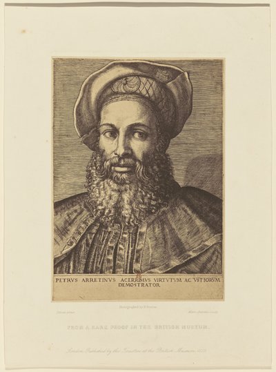 Reprodukce rytiny Tiziánova portrétu od Marca Antonia. od Roger Fenton
