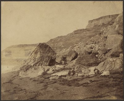 Rocken End (pohled na západ), ostrov Wight od Roger Fenton