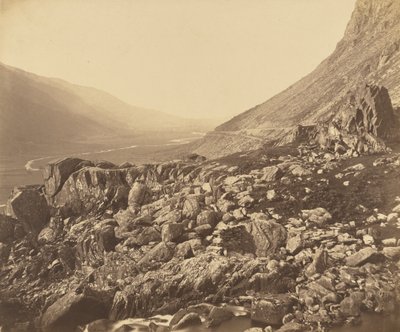 Skály v čele Glyn Francon. od Roger Fenton