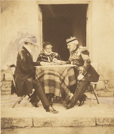 Válečná rada konaná ráno v den dobytí Mamelonu od Roger Fenton