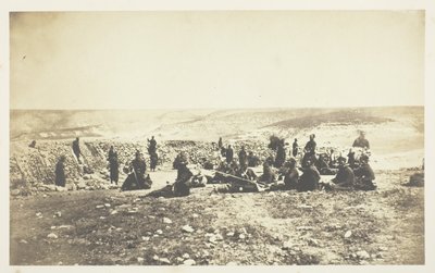 Francouzská reduta u Inkermannu od Roger Fenton
