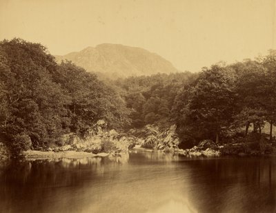 Jezero Llyn Glas na řece Conway od Roger Fenton