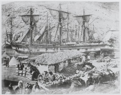 „Dobytčí molo v přístavu Balaklava od Roger Fenton