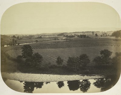 Valley of the Ribble a Pendle Hill, 1859. od Roger Fenton