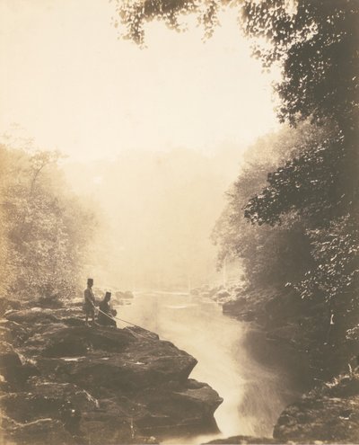 Wharfe and Pool, Under the Strid, 1854. od Roger Fenton