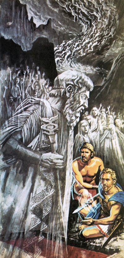 Tiresias varuje Odyssea před budoucností od Roger Payne