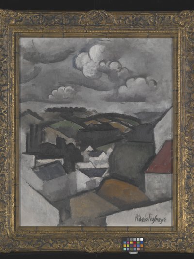 Krajina s vesnicí, kopce za Meulanem (olej na plátně) od Roger de La Fresnaye