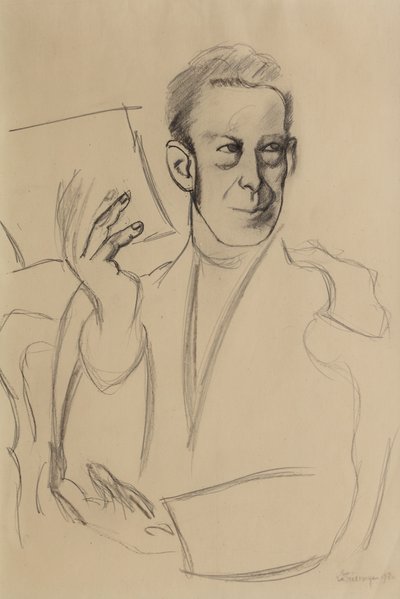 Studie k portrétu Jean-Louis Gampert od Roger de La Fresnaye