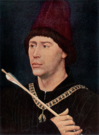 Portrét Antoina, Bastarda z Burgundska, c1456, 1927 od Rogier van der Weyden