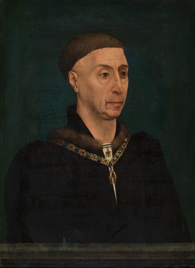 Portrét Filipa Dobrého (1396-1467), burgundského vévody (olej na dřevě) od Rogier van der Weyden