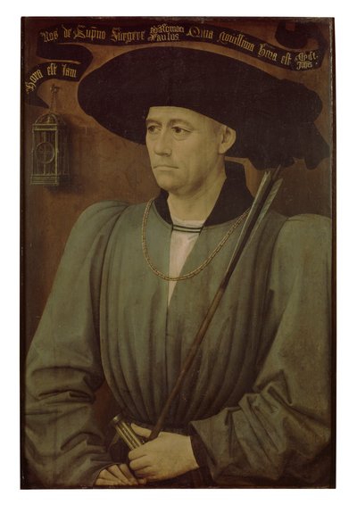 Portrét turnajového rozhodčího (olej na panelu) od Rogier van der Weyden