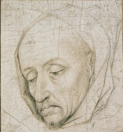 Studie o hlavě starého muže, 15. století od Rogier van der Weyden