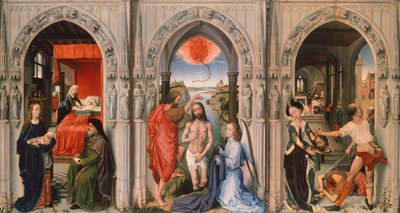 Triptych Baptista od Rogiera van der Weydena (1399-1464) od Rogier van der Weyden