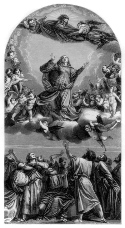 Nanebevzetí Panny Marie, 1516-1518 1870 od Roland Brunier