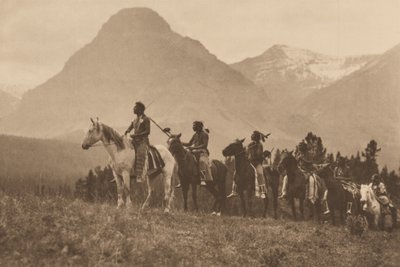Hledači průsmyků, Piegan, Montana,1913 (foto) od Roland W. Reed