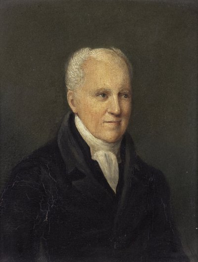 Reverend George Crabbe, mezi 1827-28 (olej na panelu) od Rolinda Sharples