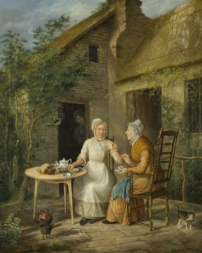 The Village Gossips, kolem roku 1828 (olej na plátně) od Rolinda Sharples
