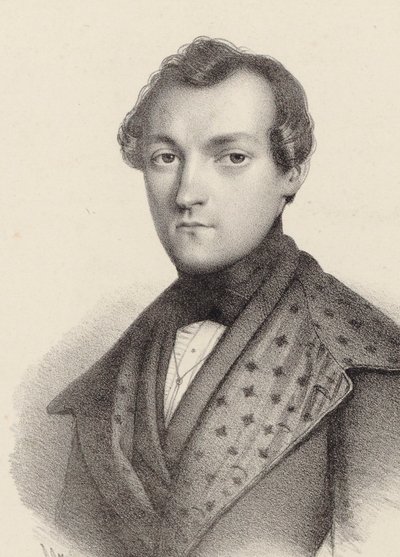 Portrét pianisty a skladatele Antoine de Kontski 1817-1899. od Romain Cazes