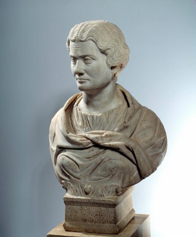 Umění starověkého Říma: Busta Melitiny, prevence matky bohů do piru. Sochařství kolem roku 162. Paříž, Musee Du Louvre od Roman