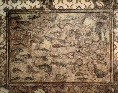 Římské umění: mozaika ryb. Počátek 3. stol. Tarragona. Národní archeologické muzeum. od Roman