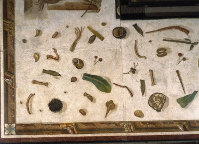„Asarotos“ (podlaha nezametená) Fragmenty mozaiky podepsané Haraklitonem z Říma, 2. století našeho letopočtu, Řím od Roman