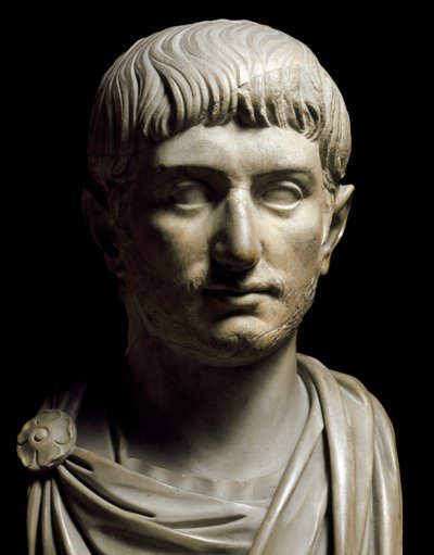 Busta císaře Galliena, 3. století (mramorová socha) od Roman