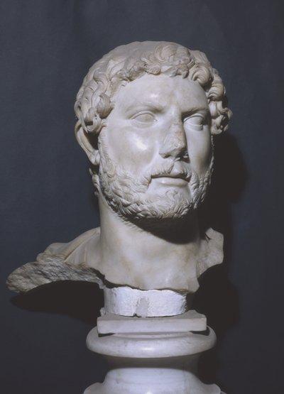 Busta císaře Hadriána (mramor) od Roman