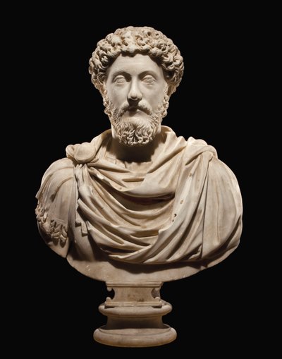 Busta Marka Aurelia, kolem 170-80 od Roman