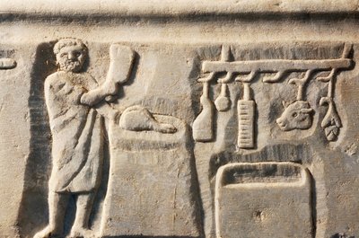Řezník, basreliéf, římská civilizace od Roman