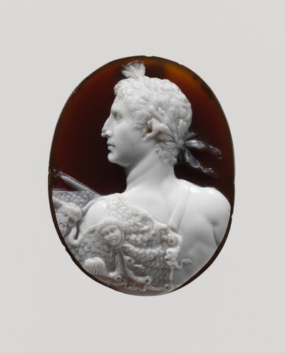 Cameo portrét císaře Augusta, kolem 41–54 našeho letopočtu (sardonyx) od Roman
