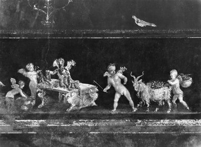 Cherubové prodávající květiny, vlys z Oecus z Casa dei Vettii (Dům Vettiů) kolem 50-79 našeho letopočtu od Roman