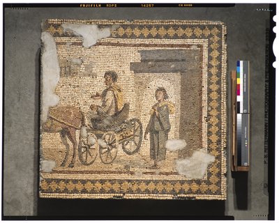 Odchod (z Menandrova domu), kolem roku 250 (mramor) od Roman