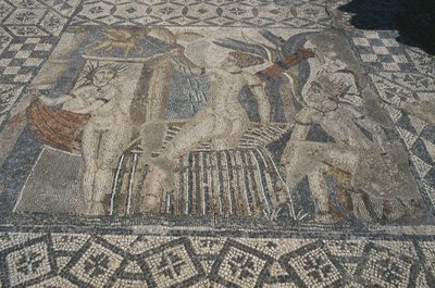 Diana a Actaeon, z podlahy 