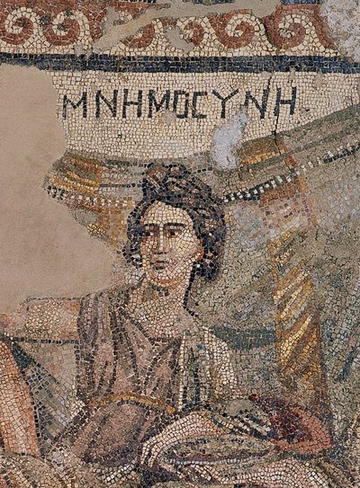 Pohřební sympozium, z nekropole v Antiochii, konec 4. století našeho letopočtu (mozaika) (detail 242530) od Roman