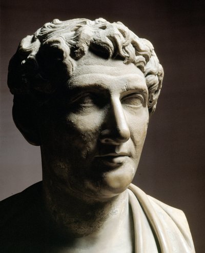Hlava Ovidia (mramorová socha) od Roman