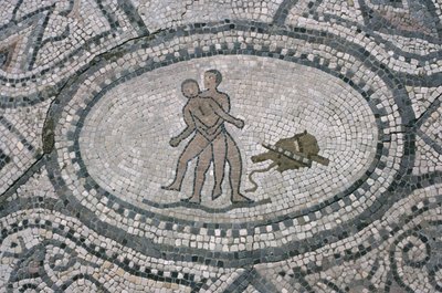 Hercules a Antaeus, z podlahy 