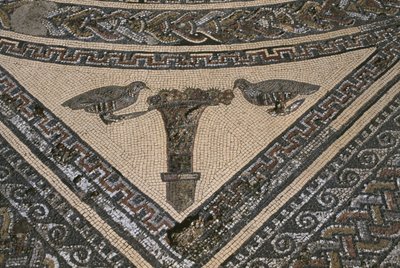 Orfeův dům, Orfeus obklopený divokými zvířaty, detail (mozaika) od Roman