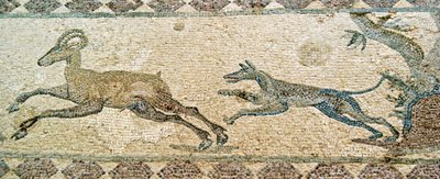Lovecká scéna, Dionýsův dům, Pafos, Kypr (mozaika) od Roman