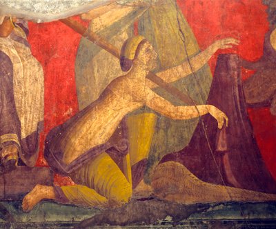 Iniciační obřady kultu Dionýsa, freska z Villa Dei Misteri od Roman