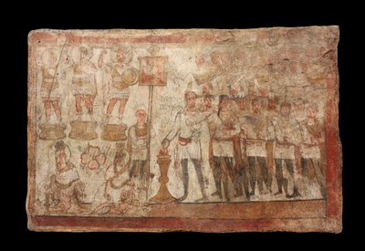 Julius Terentius Performing a Sacrifice, 239 n. l. (malba na omítce) od Roman