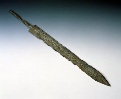 Legionářský meč gladius, z římského naleziště v Newstead, Melrose, AD 80-100 (bronz) od Roman