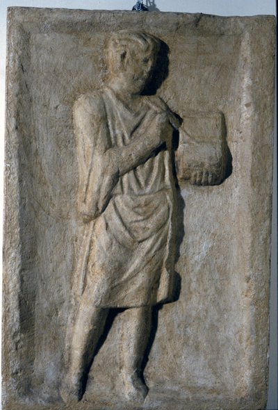 Nízký římský reliéf ze 3. století našeho letopočtu. Spisovatel. od Roman