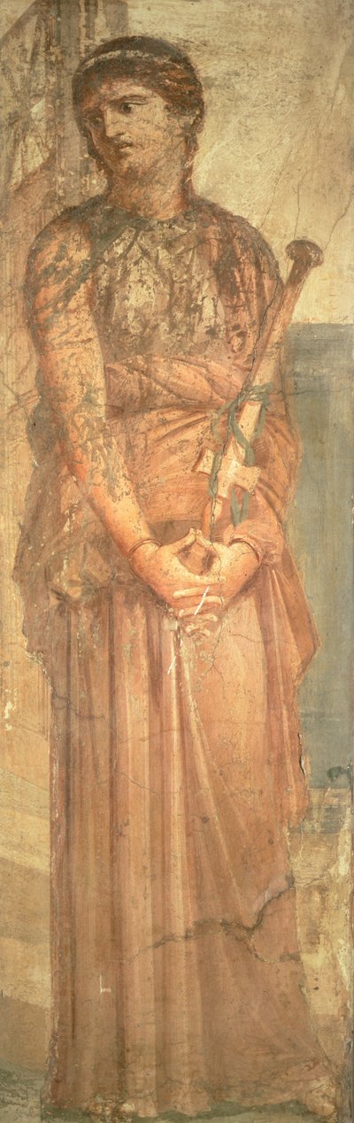 Medea uvažuje o vraždě svých synů, z Herculanea (freska) od Roman