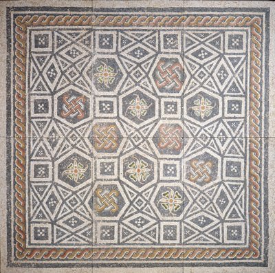 Mozaika, 2. století (mramor a sklo) od Roman